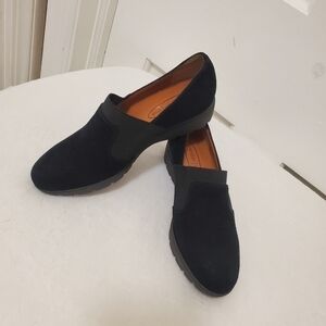 Sheridan Mia Black Suede Loafer Shoes Size EU 37 = US = 7